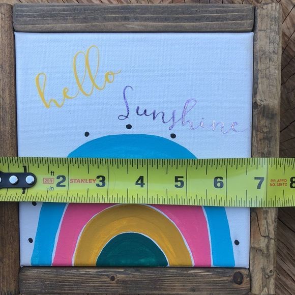 HandāPaintedāCanvasĀ -Wall Art - Picture 6 of 6